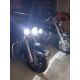 Full LED Motorcycle Optic - Round 5.75" 45W 3240Lms 5500K - Chrome - XENLED - Original type LED - 1057S