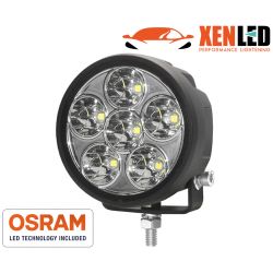 LED Spotlight 30W 3120Lms 3.6" Round Long Throw Beam for Motorcycle Truck 4x4 ATV - LED OSRAM