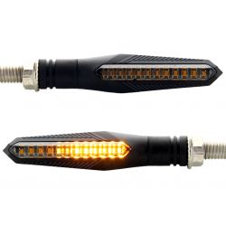 Sequential LED Turn Signals Scrolling Bar - Motorcycle 12V - Dim2 Performance