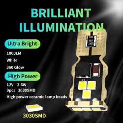 1 x LED bulb W16W t15 super canbus 850lms xenled - gold