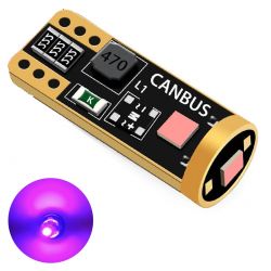 1 x 3-bulb W5W canbus led super 130lms xenled - pink