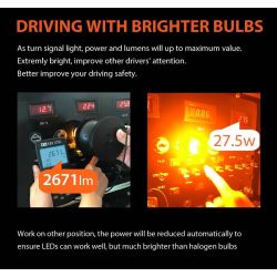 bombillas LED 2x xenled v2.0 30 SSMG - rendimiento de bus CAN - PY21W