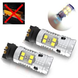 2x XENLED V2.0 16 LED EPISTAR bulbs - PW24W - CANBUS Performance - White - Without OBC error