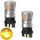 2 x Bulbs PWY24W 12-LED ORANGE Super Canbus 750Lms XENLED 24W - PALLADIUM - WP3.3x14.5/4