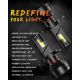 Pack light bulbs dual-LED 45w h4 falcon3 - 11 real 000lms - Special fires