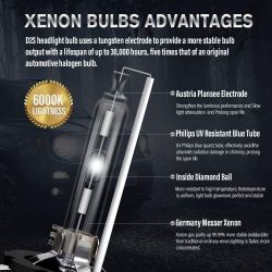2 x xenon bulbs d2s / d2r - 4300K - 35W P32d-2
