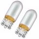 2 x bulbs flashing chromium WY5W - t10 lugs