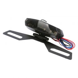 Rear Stop / Sidelights LED - Universal + Support - Smoked Version - ECE