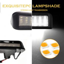 Pack 2 LED modules rear plate Peugeot Expert 2 and Partner 2 - License plate light 6340G7py & Berlingo - License plate light