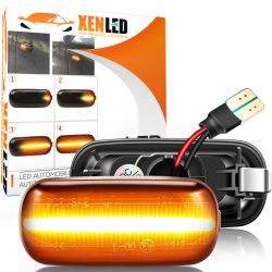 Smoked LED Repeater Turn Signals DYNAMIC SCROLLING Ford C-max, Fiesta, Focus, Fusion, Galaxy