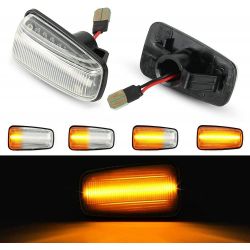 Flashing Repeaters Clear LED DYNAMIC SCROLLING Peugeot 106 306 406 806 Expert Partner