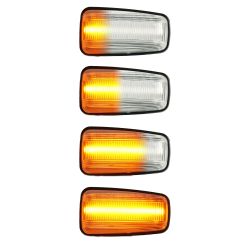 Flashing Repeaters Clear LED DYNAMIC SCROLLING Peugeot 106 306 406 806 Expert Partner