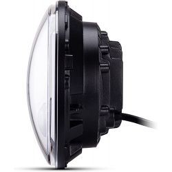 Óptica Full LED Moto 7061S - Redonda 7" 40W 4500Lms 5500K - Cromada