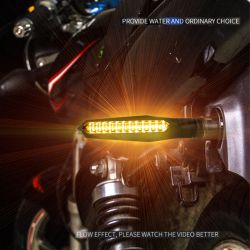 Flashing LED scrolling motorcycle sequential bar pm12led