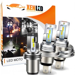 Ampoule Bi-LED H4 pour CAGIVA Raptor 125 - 01/03-12/07 - XENLED