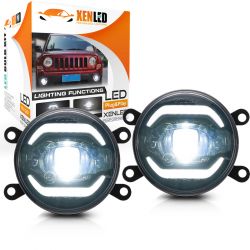 Universal LED Fog Light Conversion Kit with Daytime Running Lights - V-150011