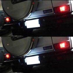 LED licence plate for Mercedes class G W463 G500 G55 G550 - 1990 - 2012