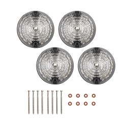 Land Rover 1 Series 2 Series 2A Series 3 Defender 90/110 LED Side Turn Signal Lights 4pcs - CLEAR