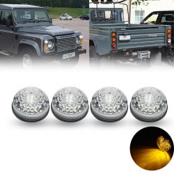 Land Rover 1 Series 2 Series 2A Series 3 Defender 90/110 LED Side Turn Signal Lights 4pcs - CLEAR