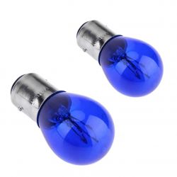 2 x bombillas Bluevision P21 / 5W - pins BAY15D